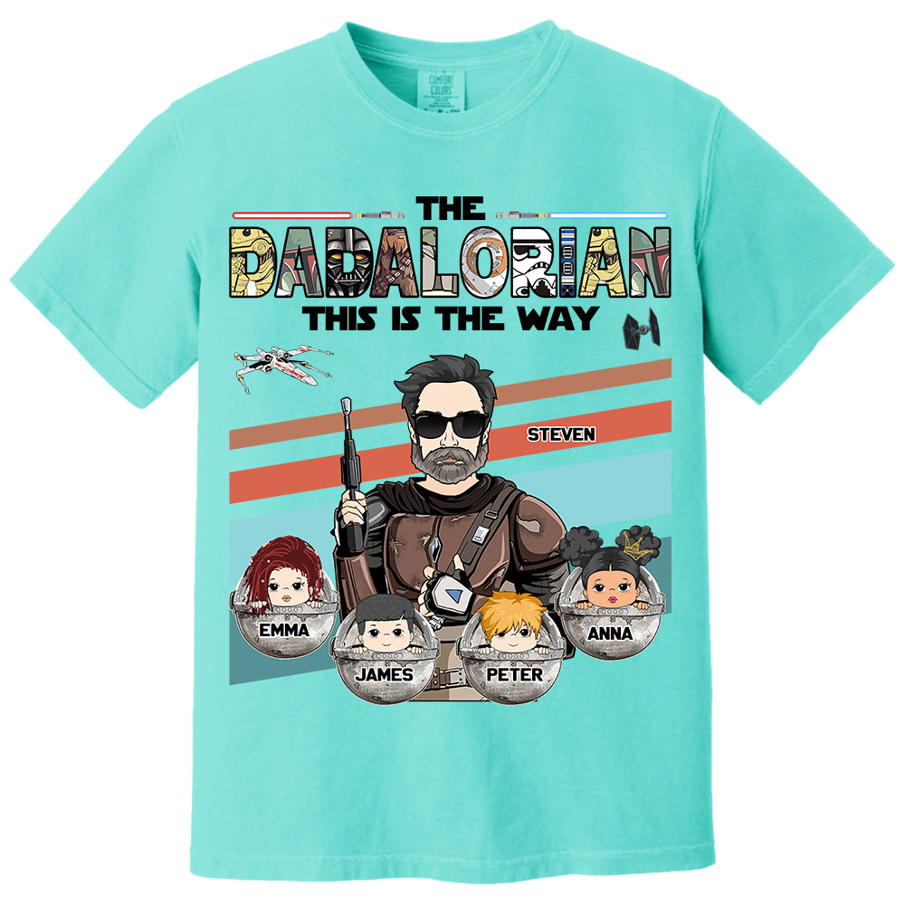 The Dadalorian This Is The Way - Personalized Shirt For Dad Vr2 Do98