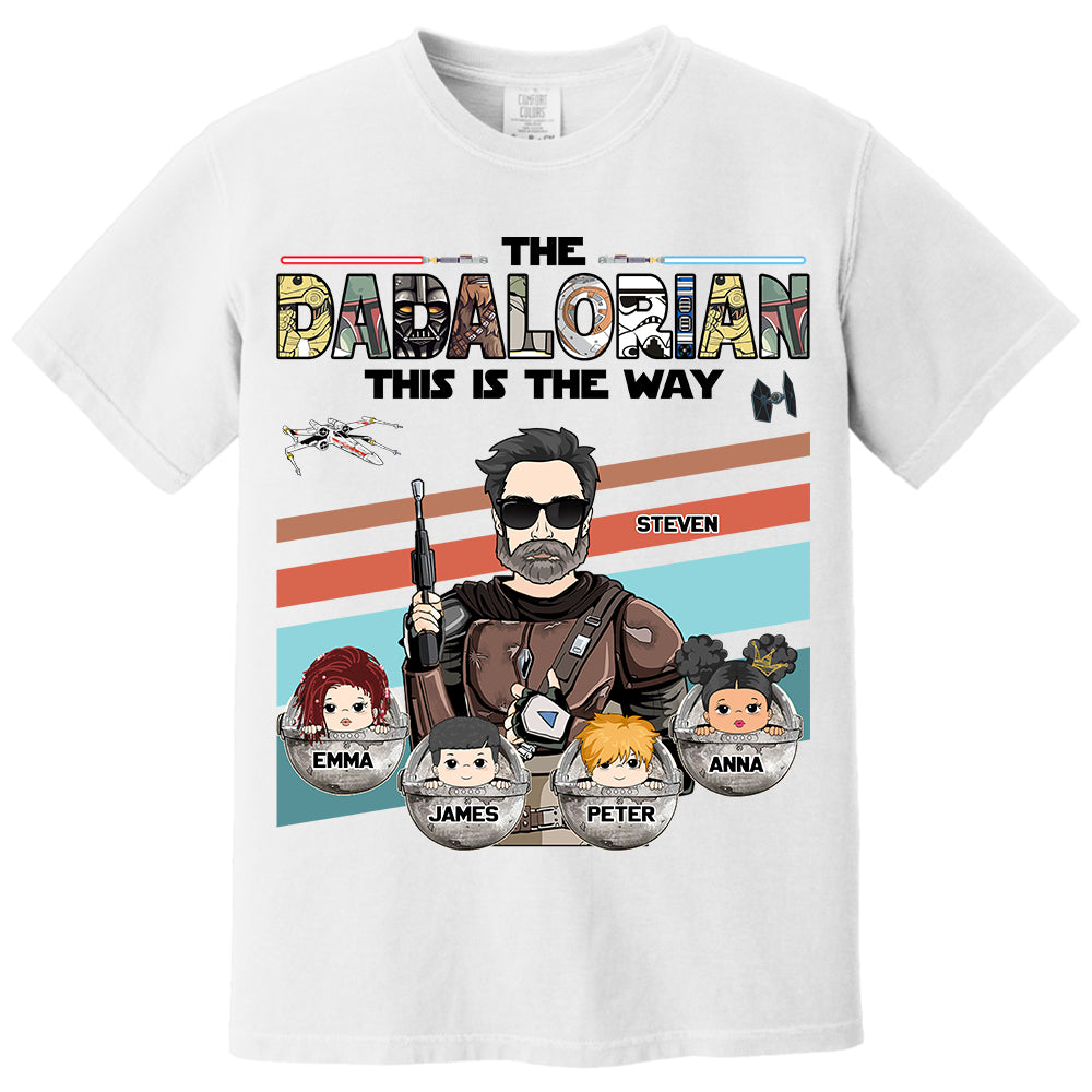 The Dadalorian This Is The Way - Personalized Shirt For Dad Vr2 Do98