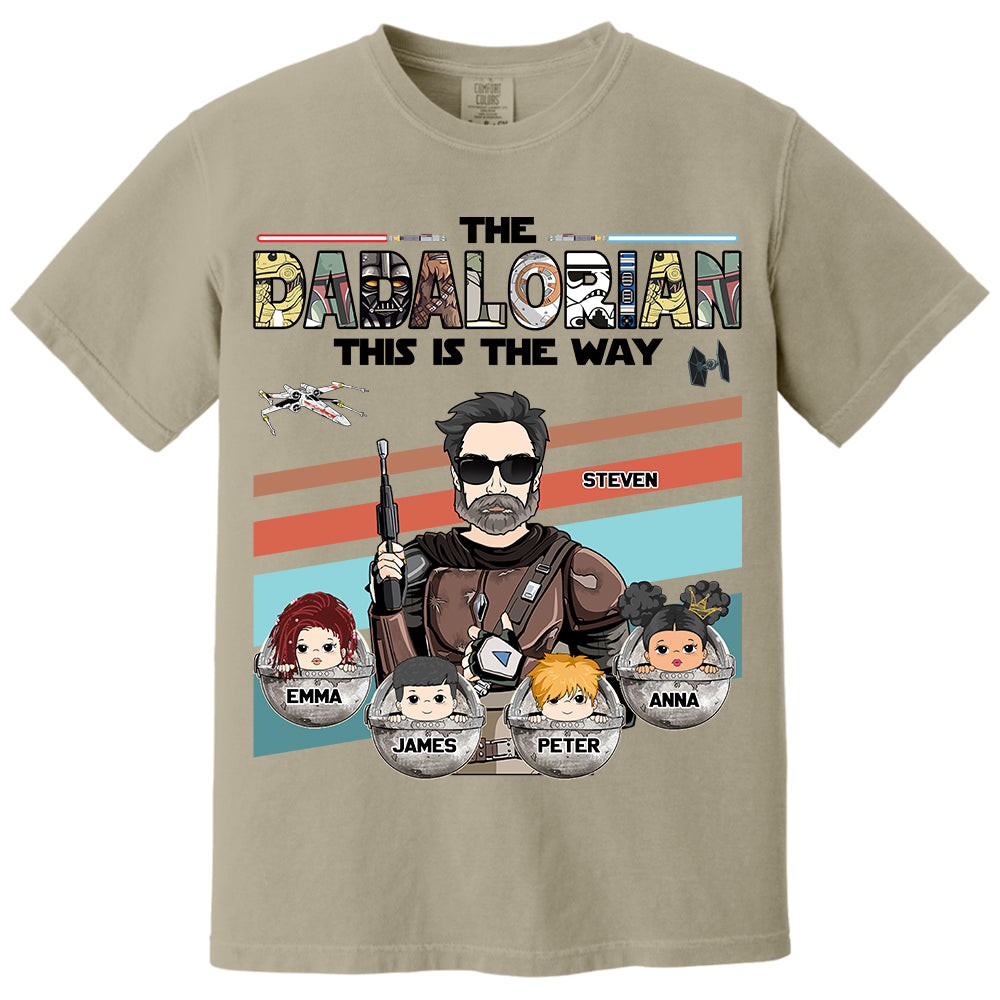 The Dadalorian This Is The Way - Personalized Shirt For Dad Vr2 Do98