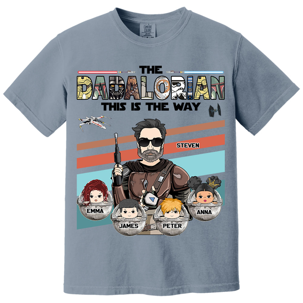 The Dadalorian This Is The Way - Personalized Shirt For Dad Vr2 Do98
