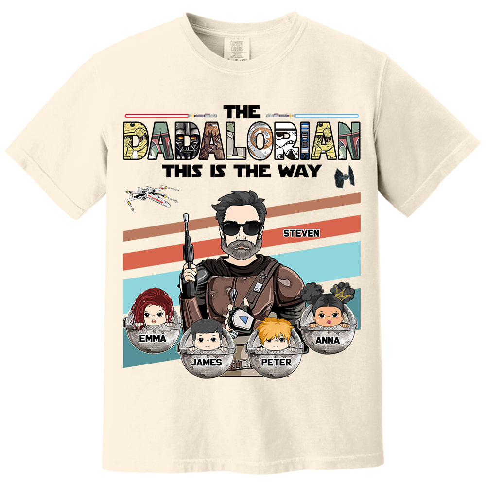 The Dadalorian This Is The Way - Personalized Shirt For Dad Vr2 Do98