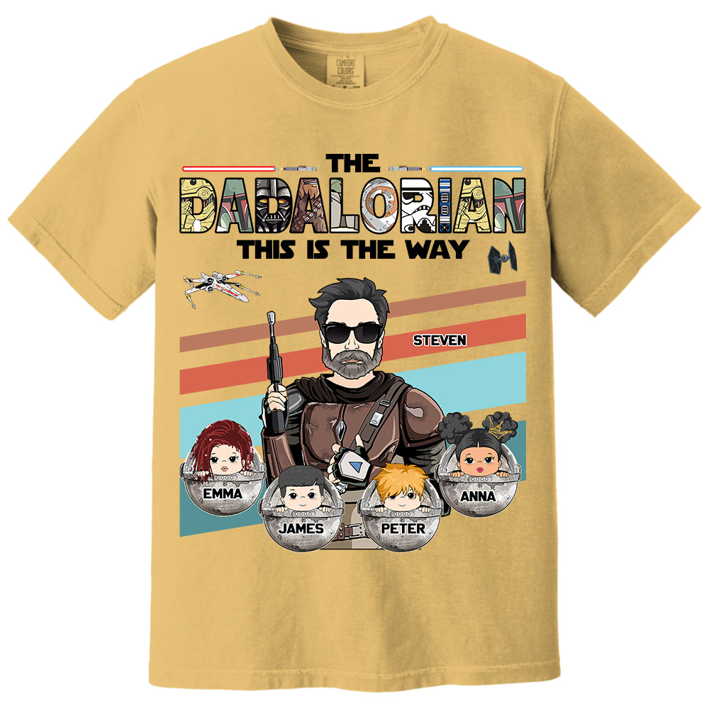 The Dadalorian This Is The Way - Personalized Shirt For Dad Vr2 Do98
