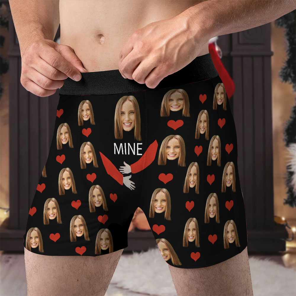 Mine - Personalized Photo Men's Boxer Briefs