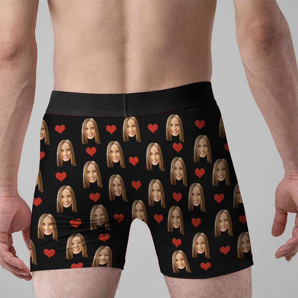 Mine - Personalized Photo Men's Boxer Briefs