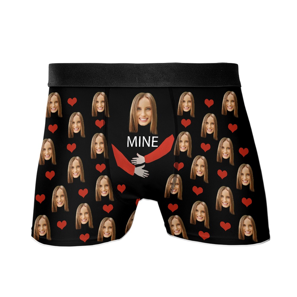 Mine - Personalized Photo Men's Boxer Briefs