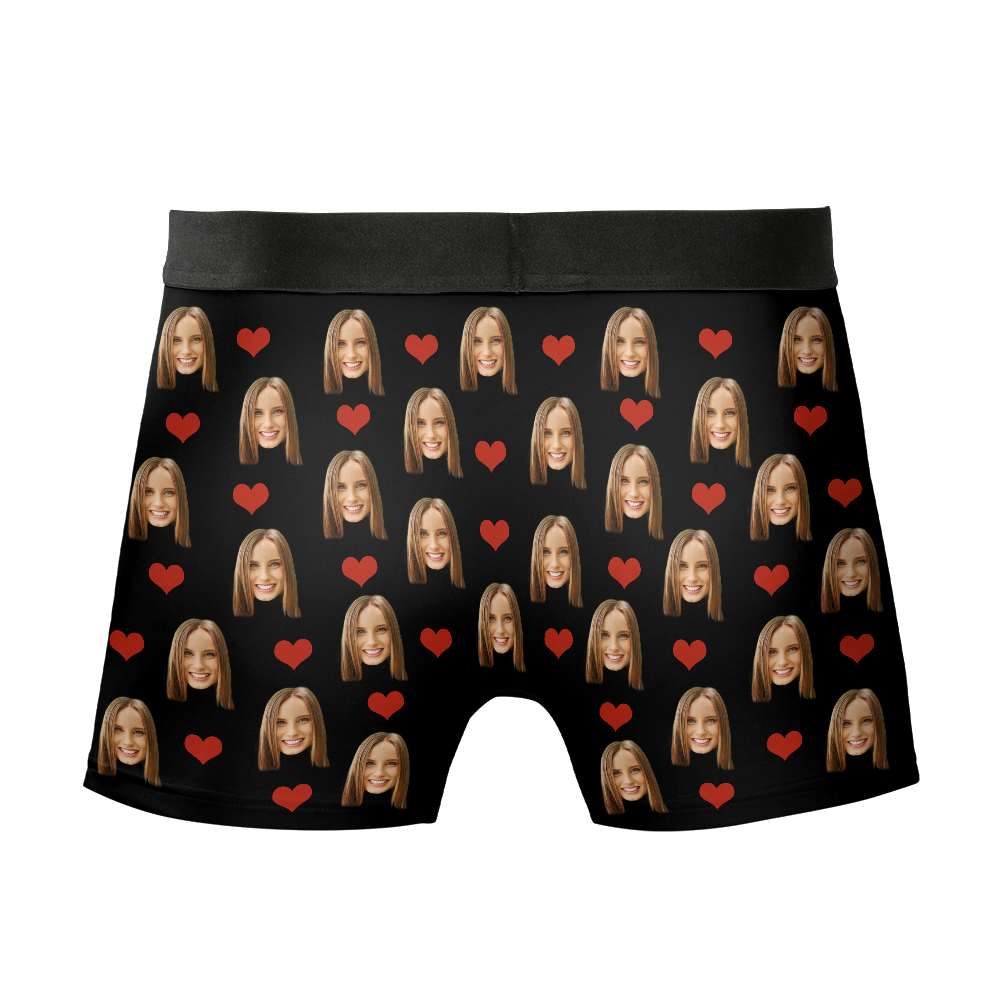 Mine - Personalized Photo Men's Boxer Briefs