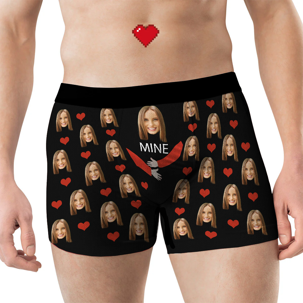 Mine - Personalized Photo Men's Boxer Briefs