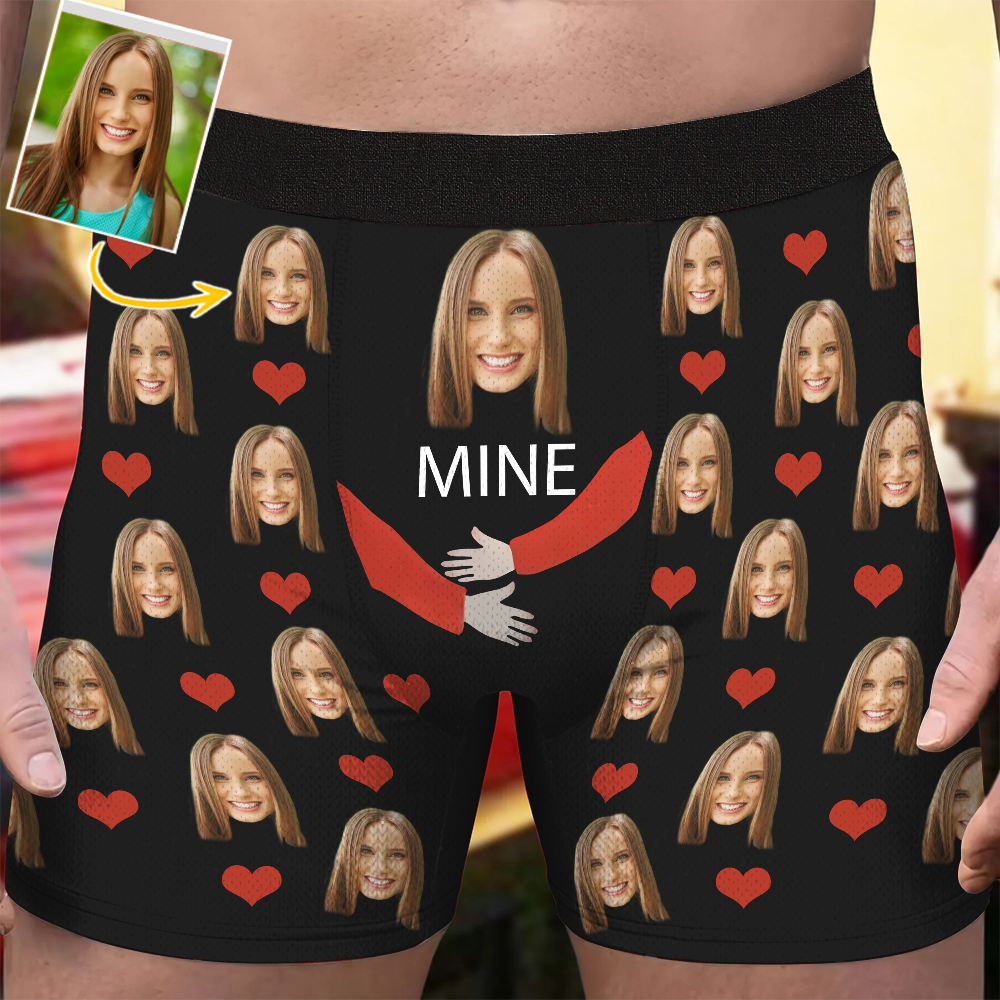 Mine - Personalized Photo Men's Boxer Briefs