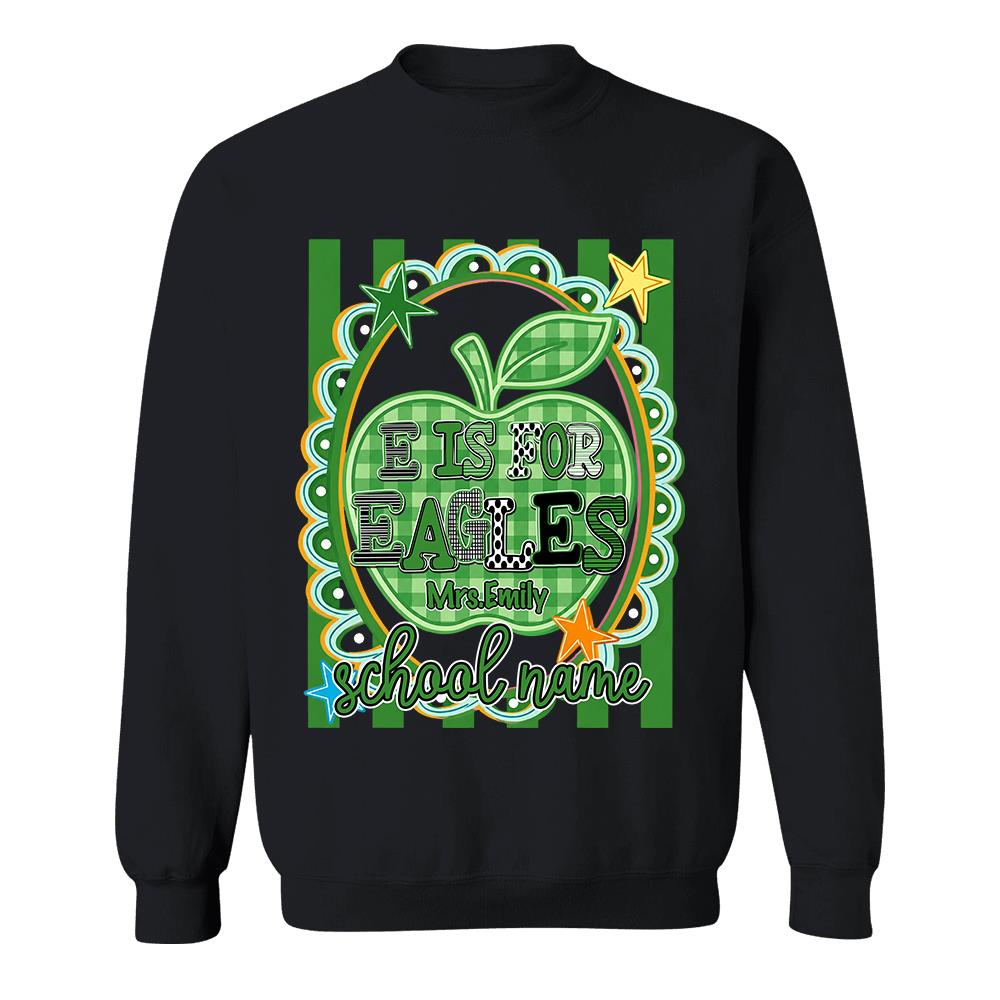 Personalized Striped Custom Teacher Back To School Pencil Crayons, Teacher Appreciation, Gifts For Teacher MI209 Hv01