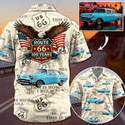 This Is How I Roll - Celebrate 100 Years of Road Route 66 - Custom Car's Photo Hawaiian Shirt A2110 Pt99