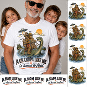 Personalized A Grandpa Like Me Is Hard To Find Retro Lake Monster Shirt, Unique Gift for Papa, Dad, Grandpa Hv01