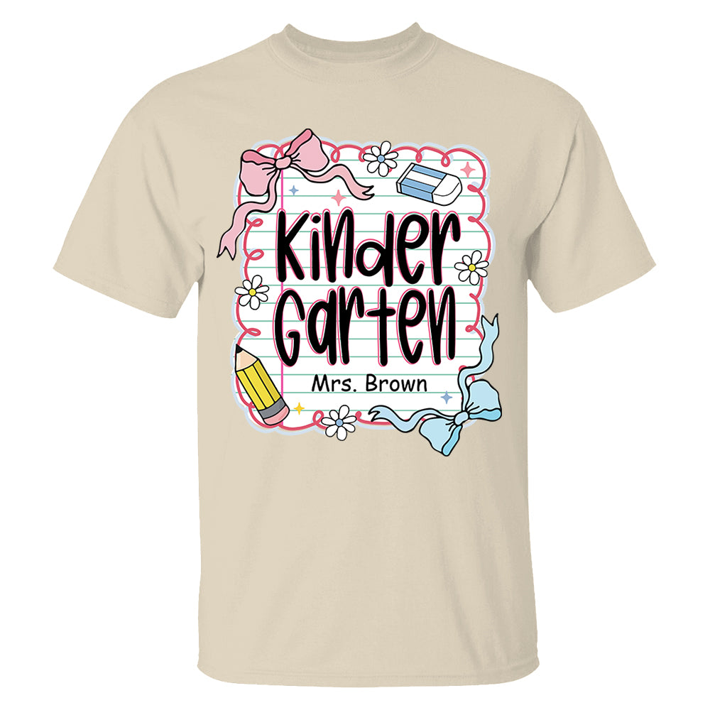 Preppy Teacher First Day of School Personalized Shirt Do99