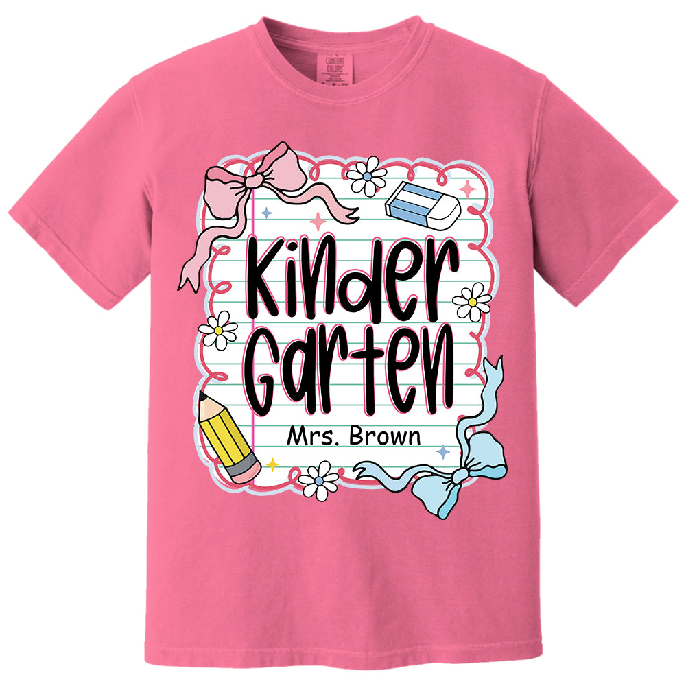 Preppy Teacher First Day of School Personalized Shirt Do99