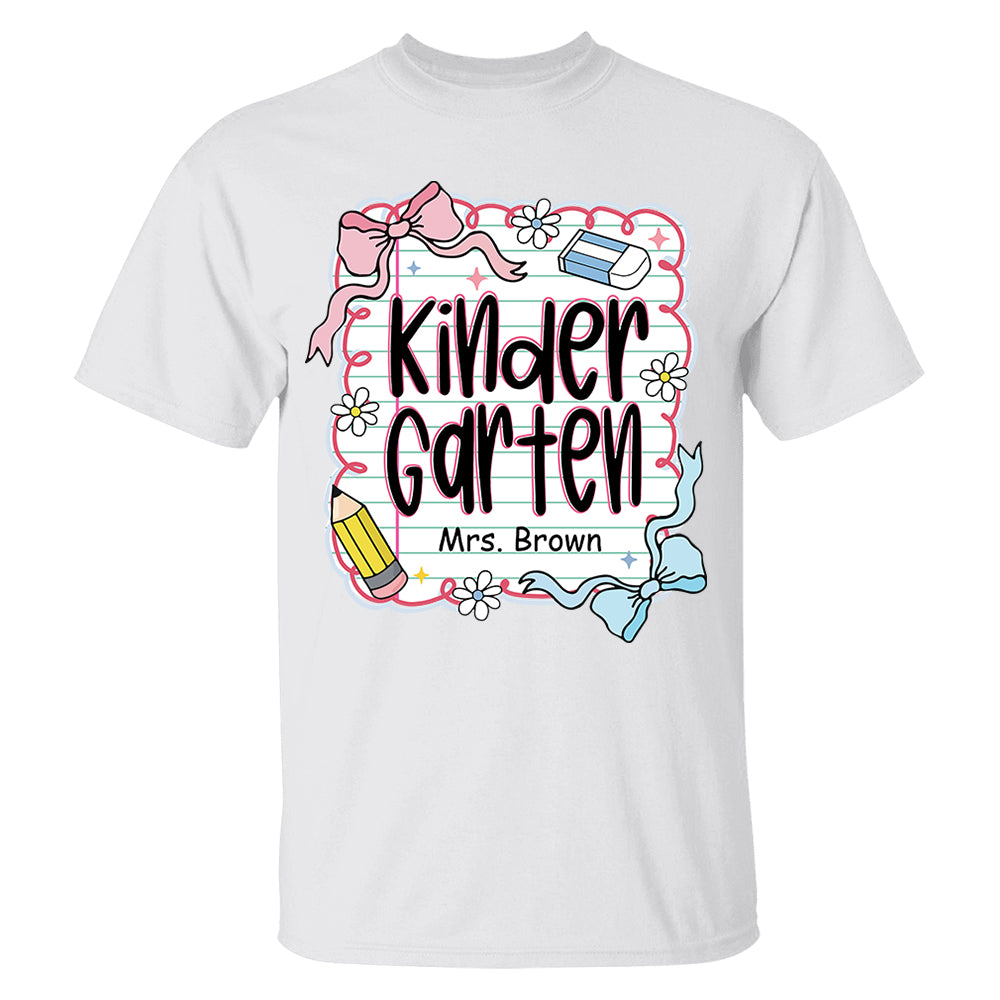 Preppy Teacher First Day of School Personalized Shirt Do99