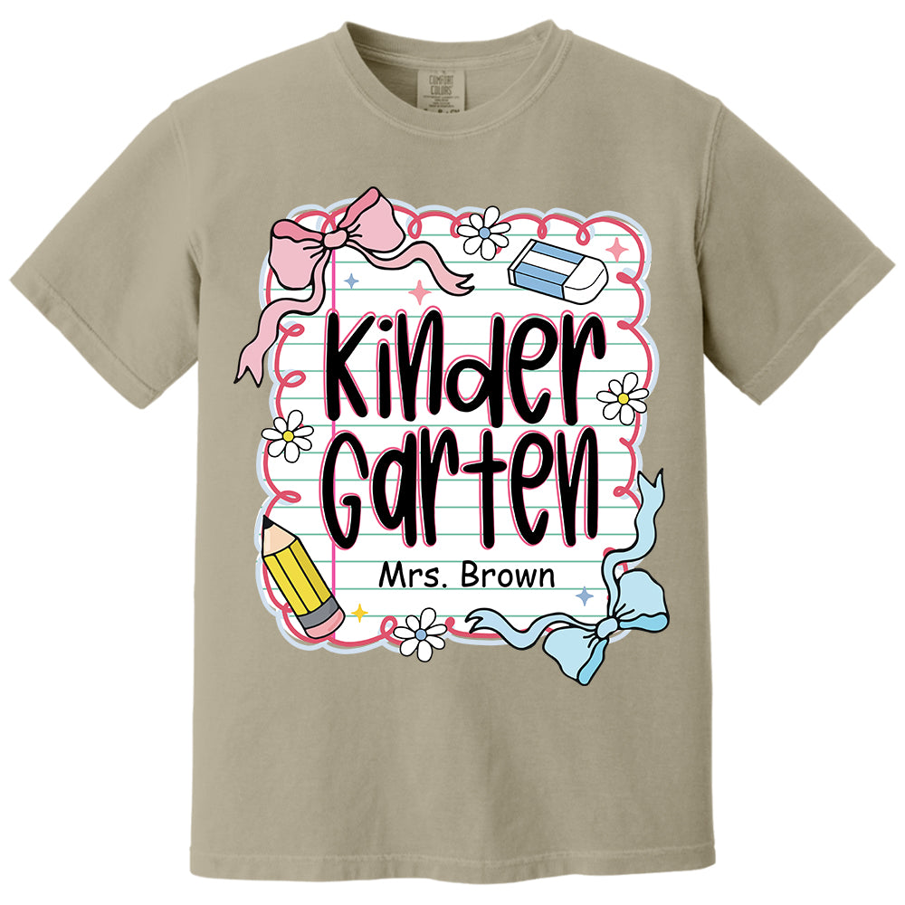 Preppy Teacher First Day of School Personalized Shirt Do99