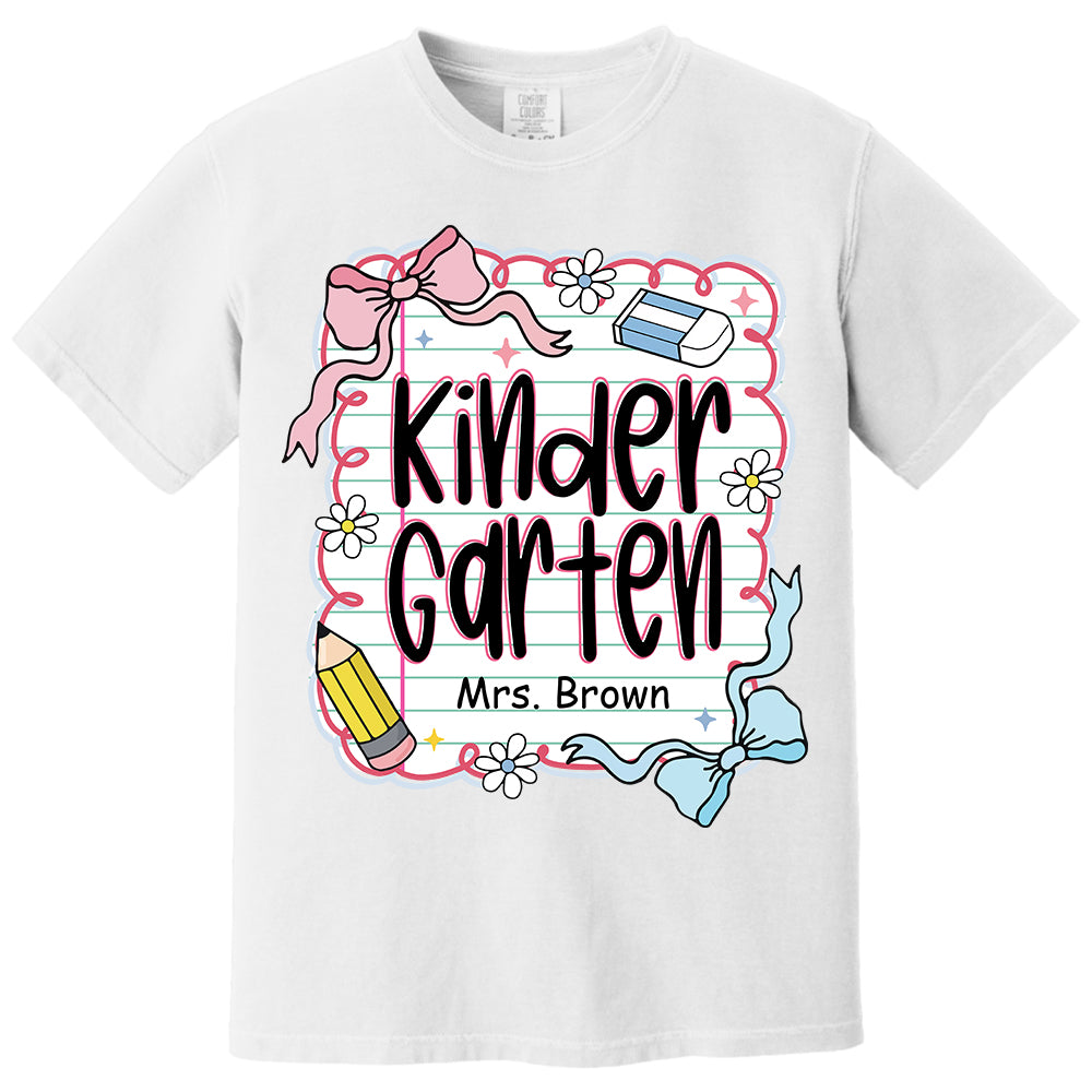 Preppy Teacher First Day of School Personalized Shirt Do99