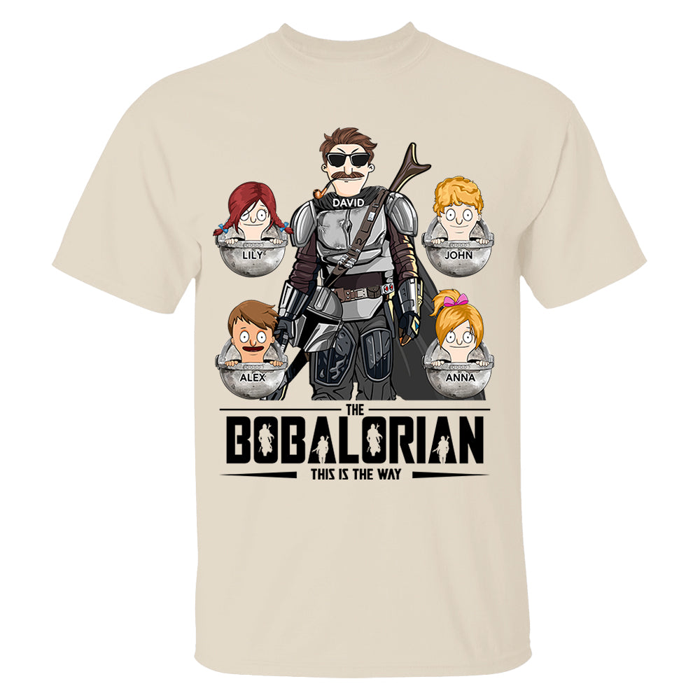 The Bobalorian This Is The Way Personalized Shirt - Custom Gift For Dad, Grandpa Nh00