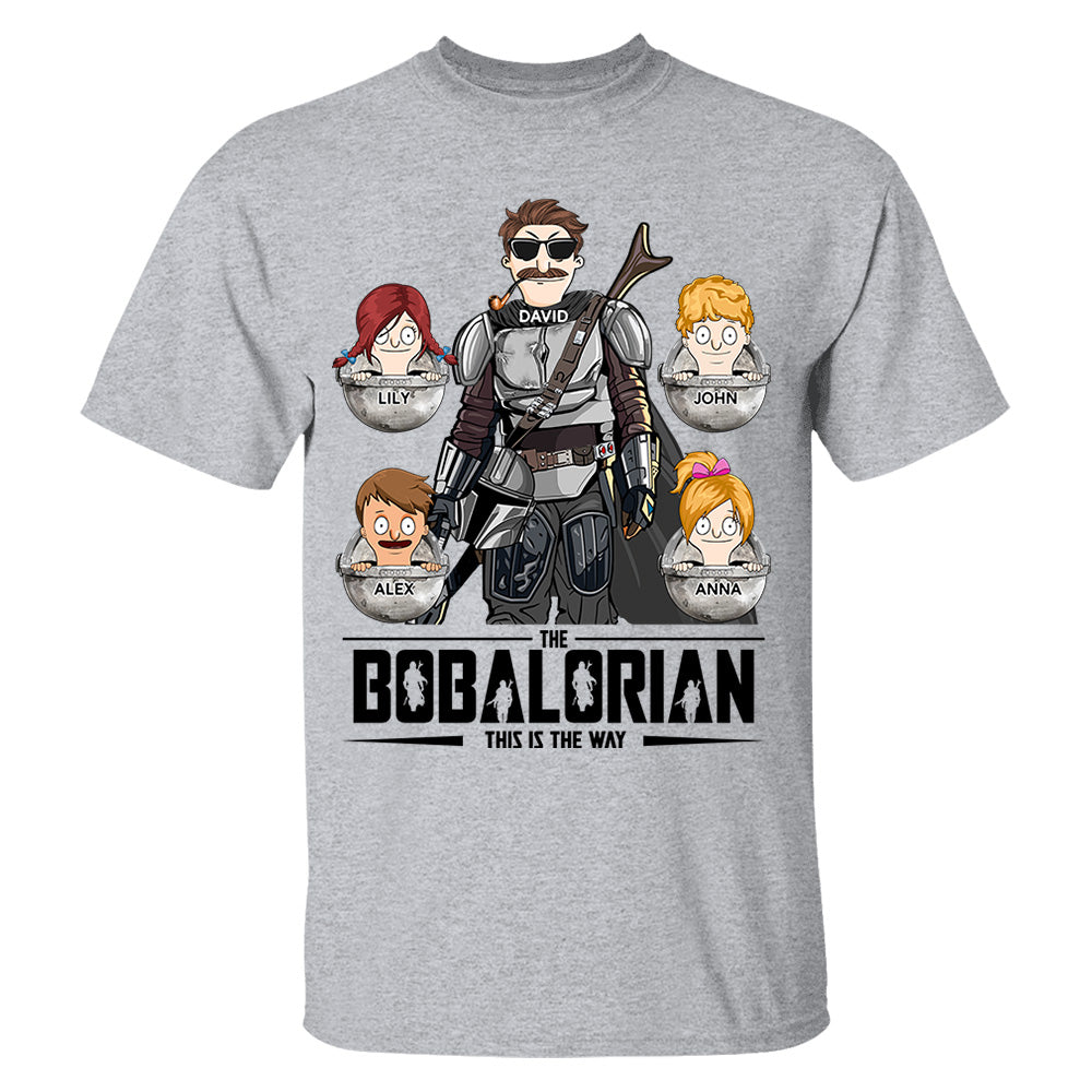 The Bobalorian This Is The Way Personalized Shirt - Custom Gift For Dad, Grandpa Nh00