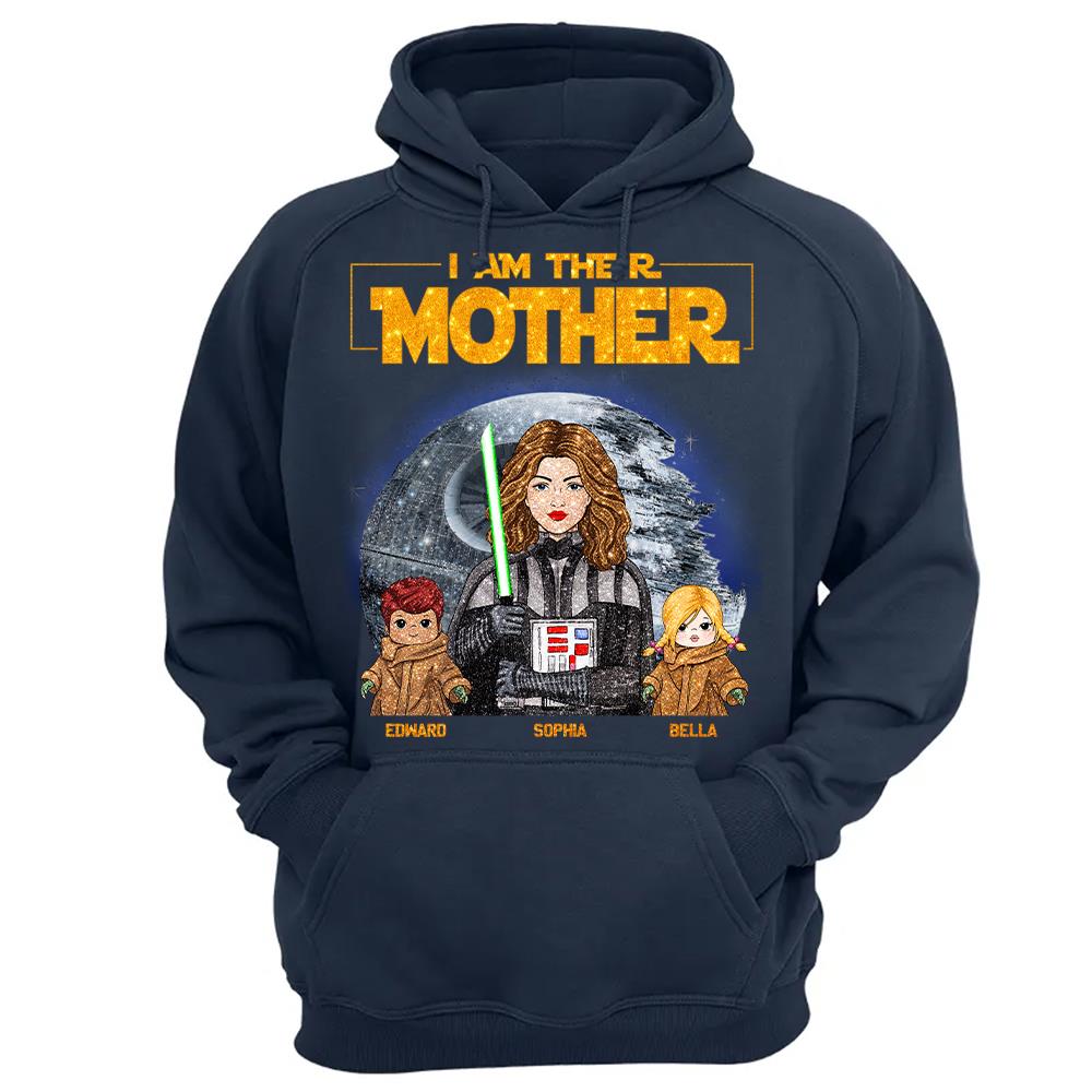 I Am Their Mother Custom Personalized Glitter Style Shirt For Mom - Mother's Day Gift Hv01