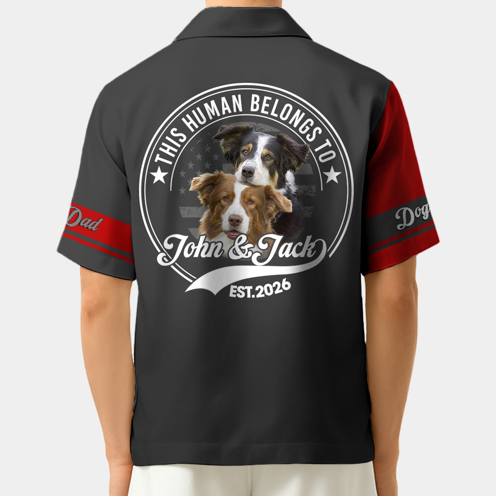 Life Is Better With A Dog - Personalized Short Sleeve Silk Shirt - Custom Photo Dog Gift For Dog Lover T1807