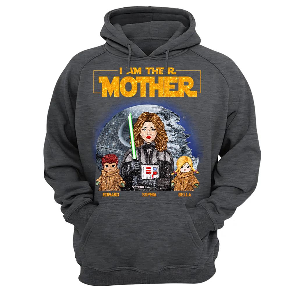 I Am Their Mother Custom Personalized Glitter Style Shirt For Mom - Mother's Day Gift Hv01