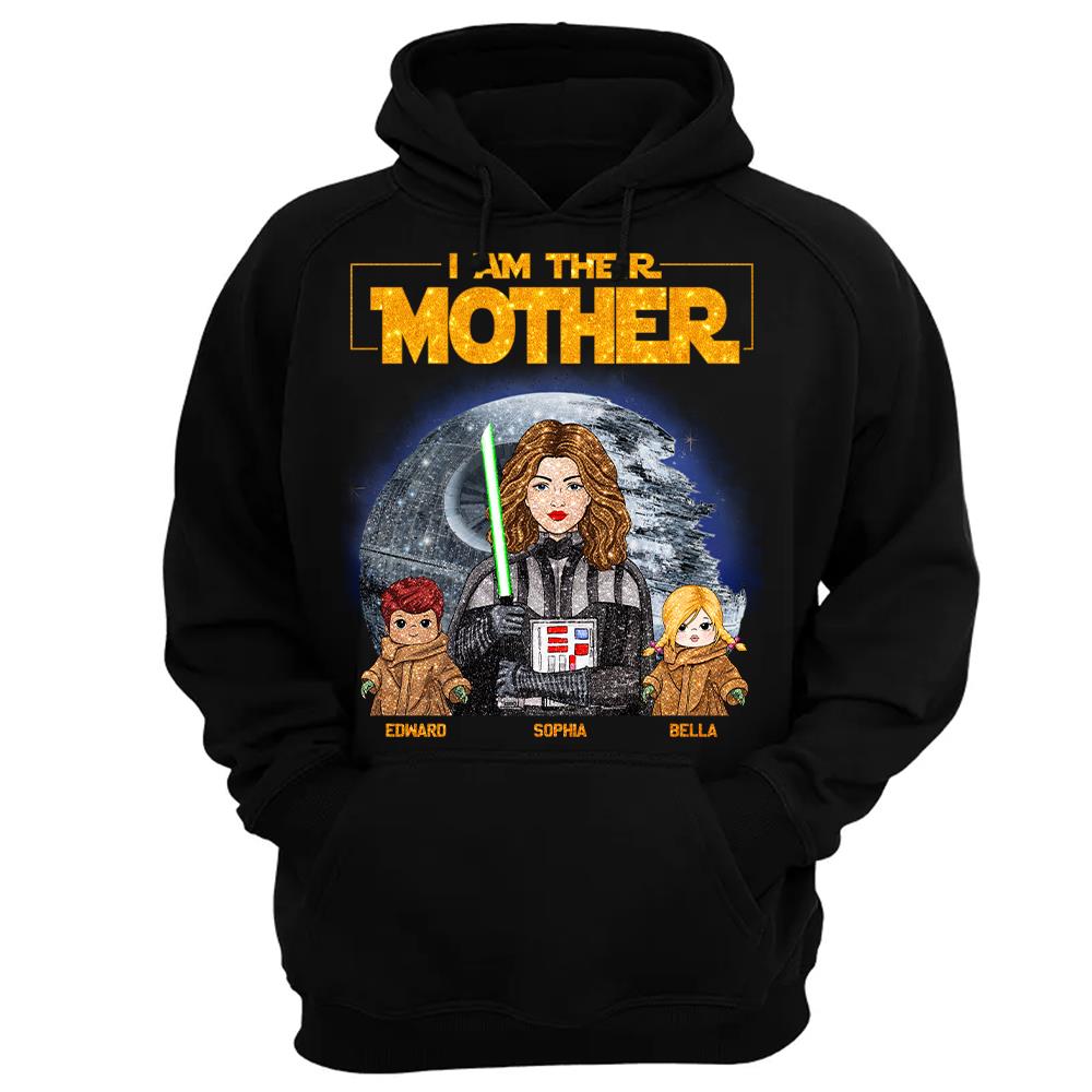 I Am Their Mother Custom Personalized Glitter Style Shirt For Mom - Mother's Day Gift Hv01
