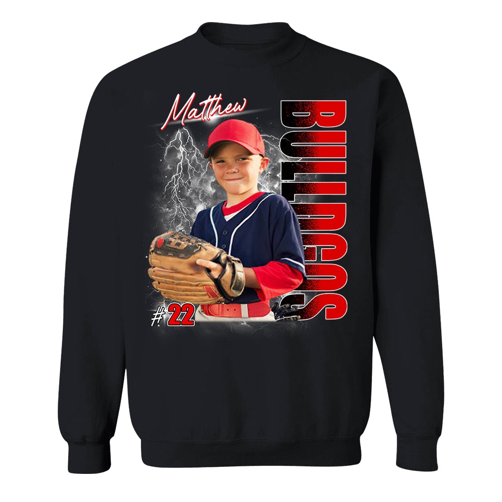 Custom Photo Baseball Player Shirt - Personalized Team Name School Name Bootleg Shirt Vr2 Na02