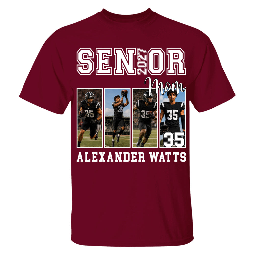 Senior Mom Custom Photo 2027 Sport Mom Shirt L0411 TH23