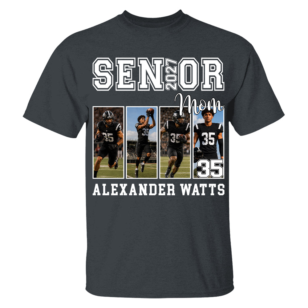 Senior Mom Custom Photo 2027 Sport Mom Shirt L0411 TH23
