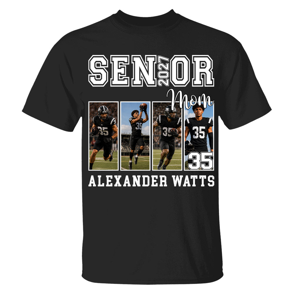 Senior Mom Custom Photo 2027 Sport Mom Shirt L0411 TH23