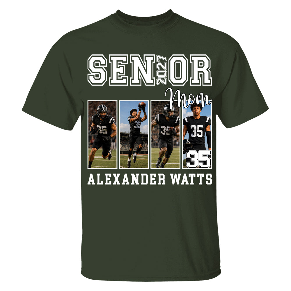 Senior Mom Custom Photo 2027 Sport Mom Shirt L0411 TH23
