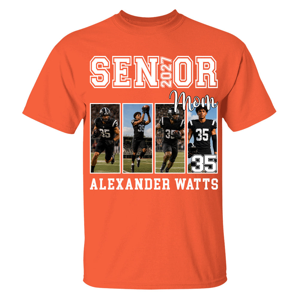 Senior Mom Custom Photo 2027 Sport Mom Shirt L0411 TH23