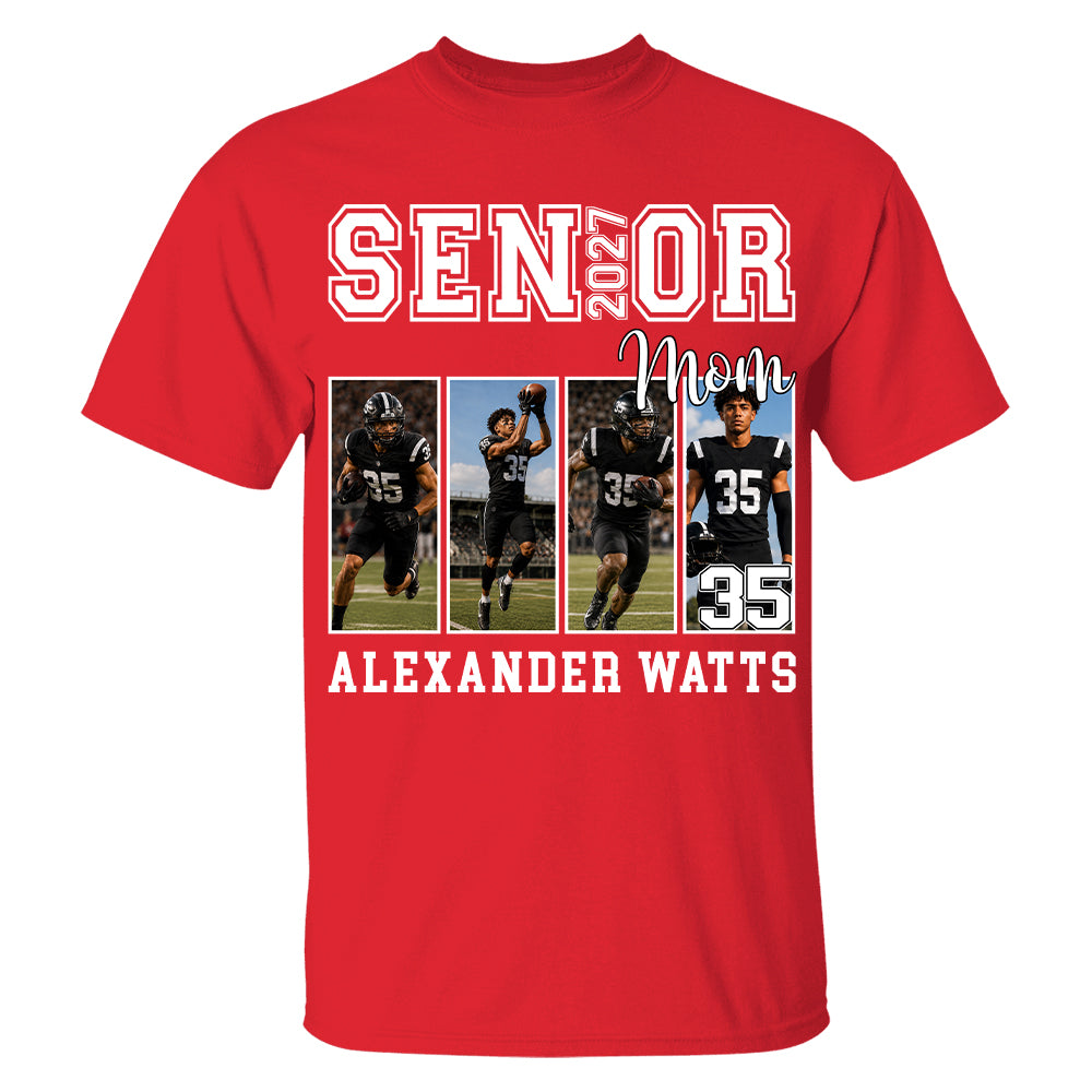 Senior Mom Custom Photo 2027 Sport Mom Shirt L0411 TH23