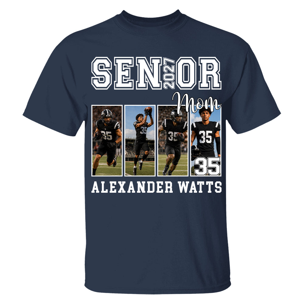 Senior Mom Custom Photo 2027 Sport Mom Shirt L0411 TH23