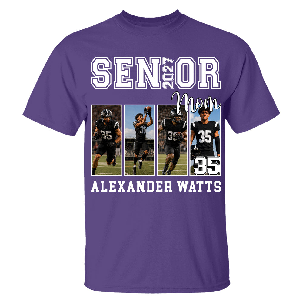 Senior Mom Custom Photo 2027 Sport Mom Shirt L0411 TH23