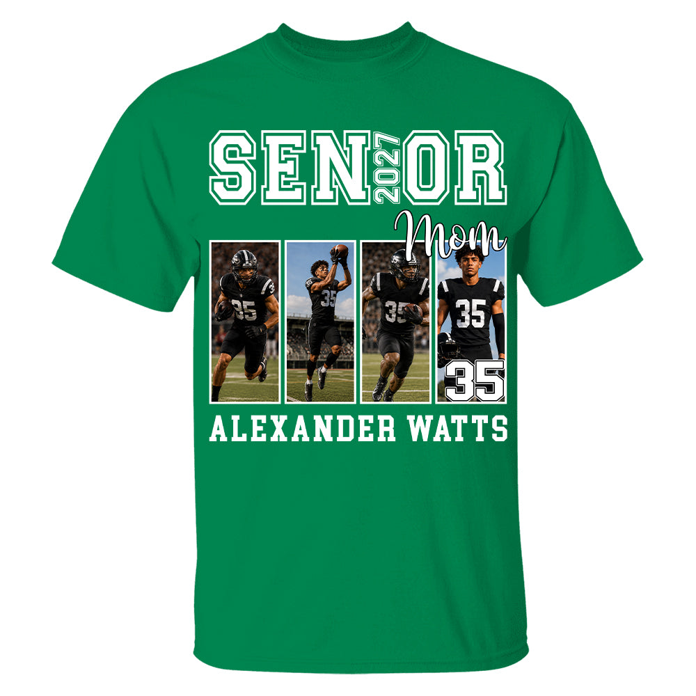 Senior Mom Custom Photo 2027 Sport Mom Shirt L0411 TH23