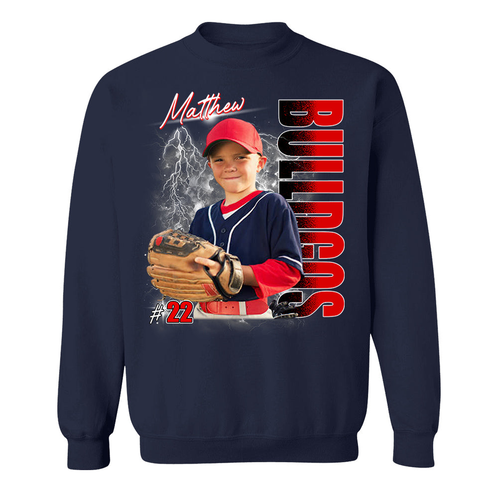 Custom Photo Baseball Player Shirt - Personalized Team Name School Name Bootleg Shirt Vr2 Na02