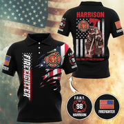 Personalized Firefighter Shirts Custom Name And Department Fireman All Over Print Shirt T1807  Hv01