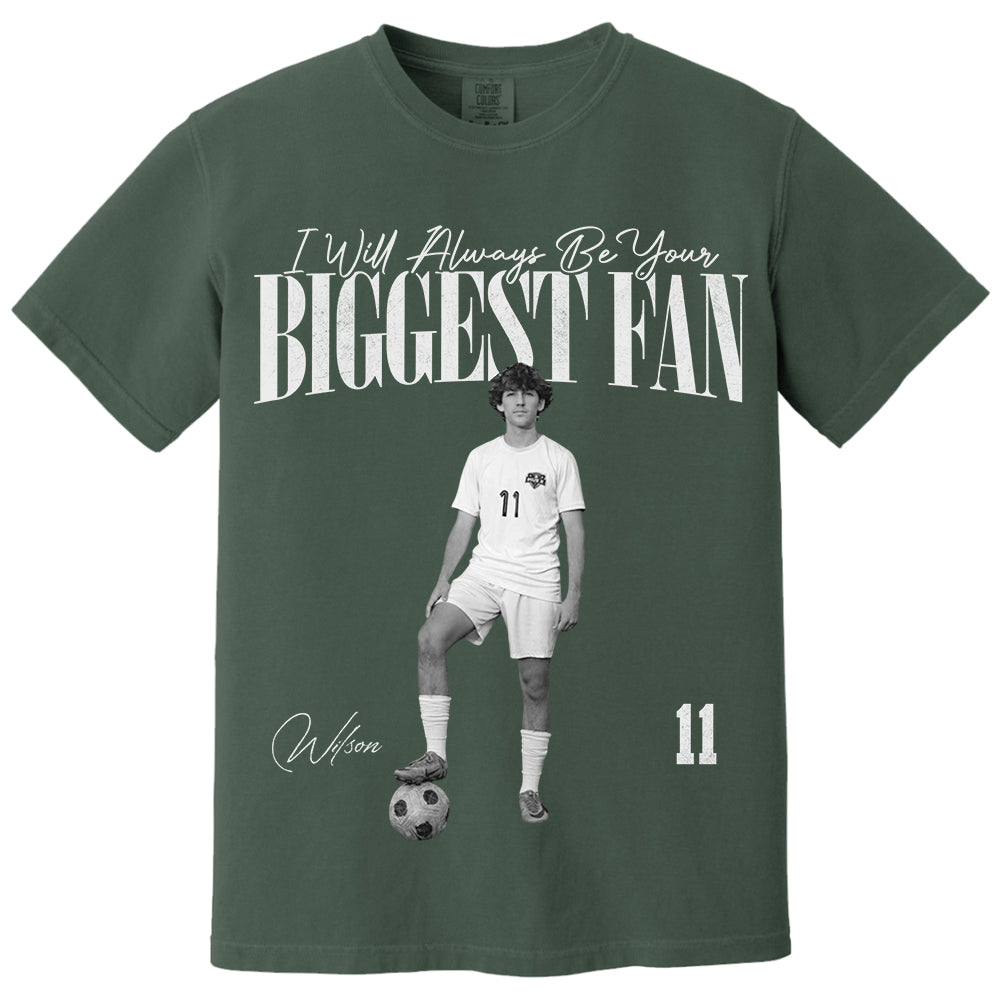 I'll Always Be Your Biggest Fan - Washed Tee Retro Bootleg Shirt For Soccer Players NA02