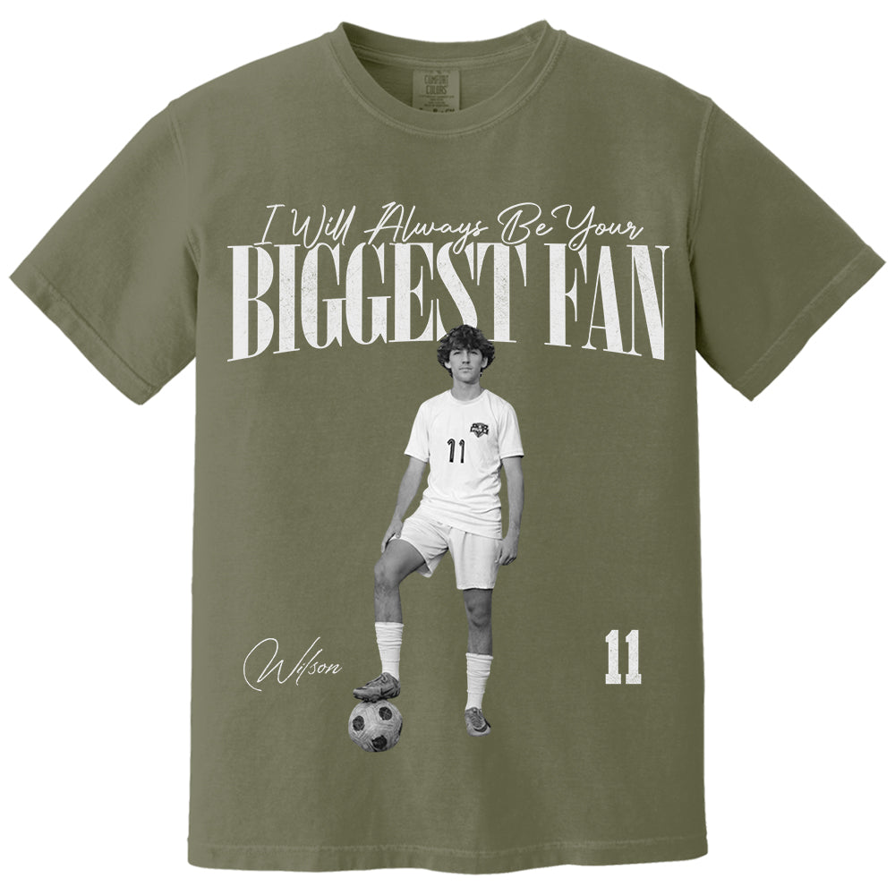 I'll Always Be Your Biggest Fan - Washed Tee Retro Bootleg Shirt For Soccer Players NA02