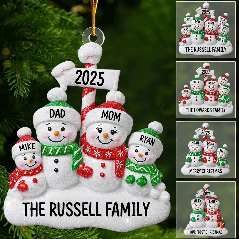 Personalized North Pole Family Ornament Customized Ornaments Christmas Li29