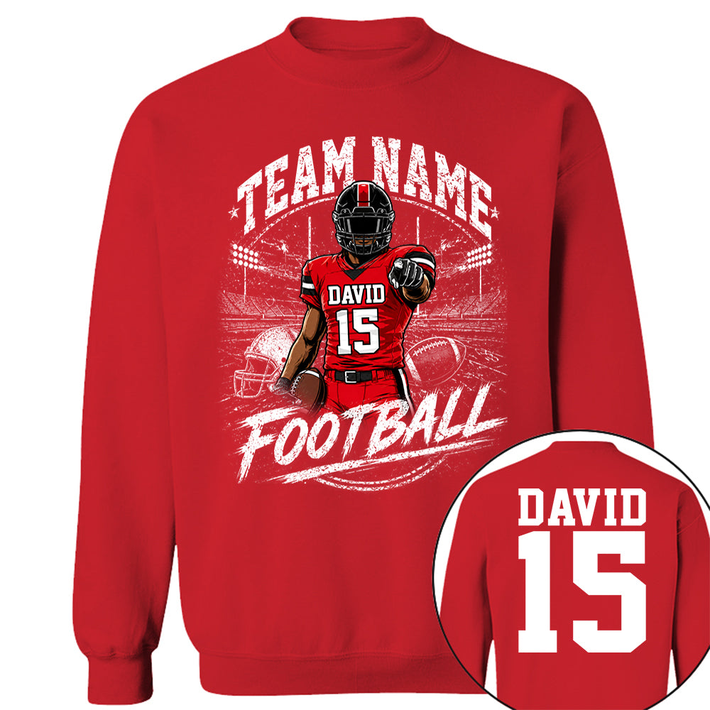 Personalized American Football Team Shirt - Football GameDay Custom Shirt Na02 VH01