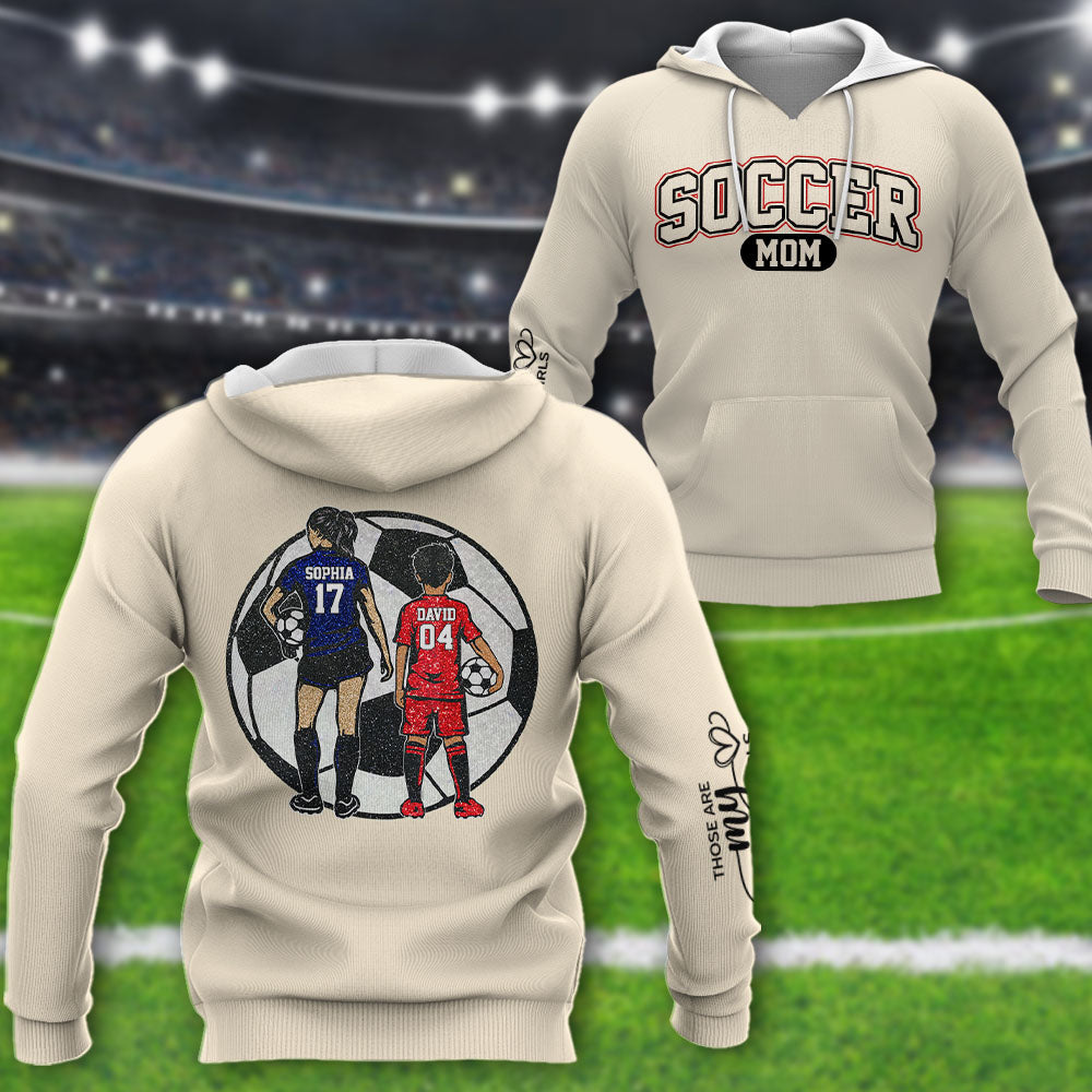 Soccer Mom - Those Are My Boys Personalized Shirt Custom Photos For Soccer Family NA04