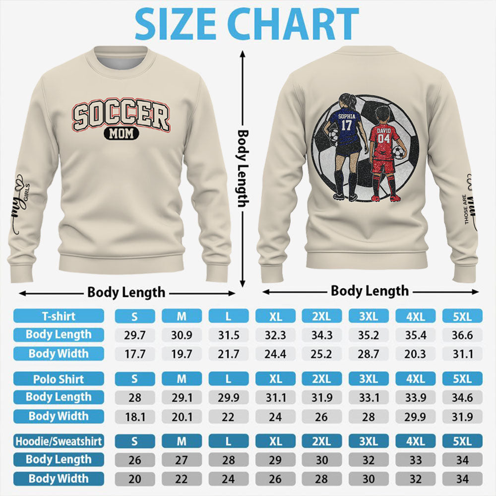 Soccer Mom - Those Are My Boys Personalized Shirt Custom Photos For Soccer Family NA04