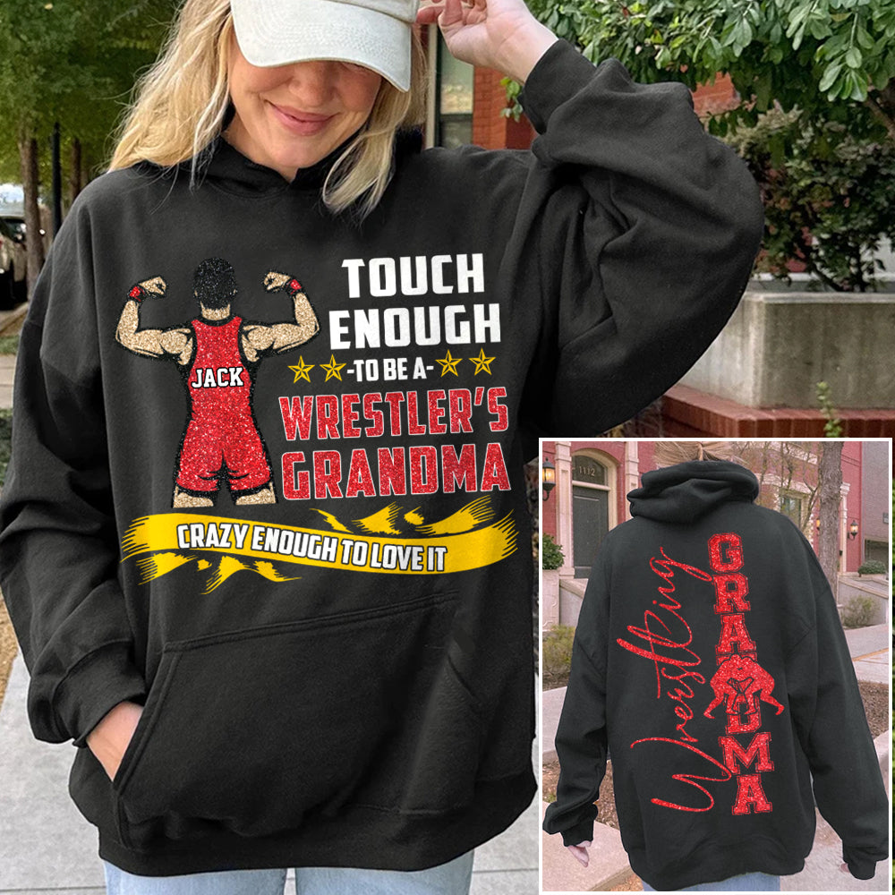 Tough Enough To Be A Wrestler's Mom Personalized Shirt Gift For Sport Wrestling Mom Grandma Tu24 Hv01