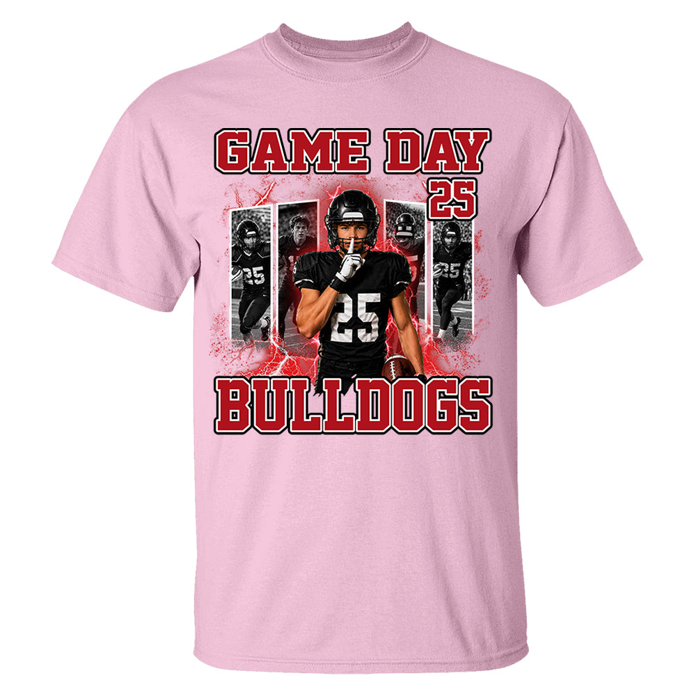 Custom Photo Football Game Day Shirt  Football Mom Shirt L0411 Nh00