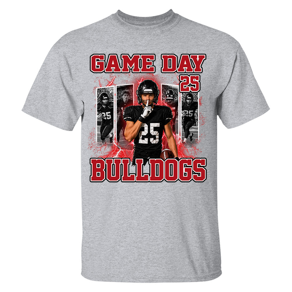 Custom Photo Football Game Day Shirt  Football Mom Shirt L0411 Nh00