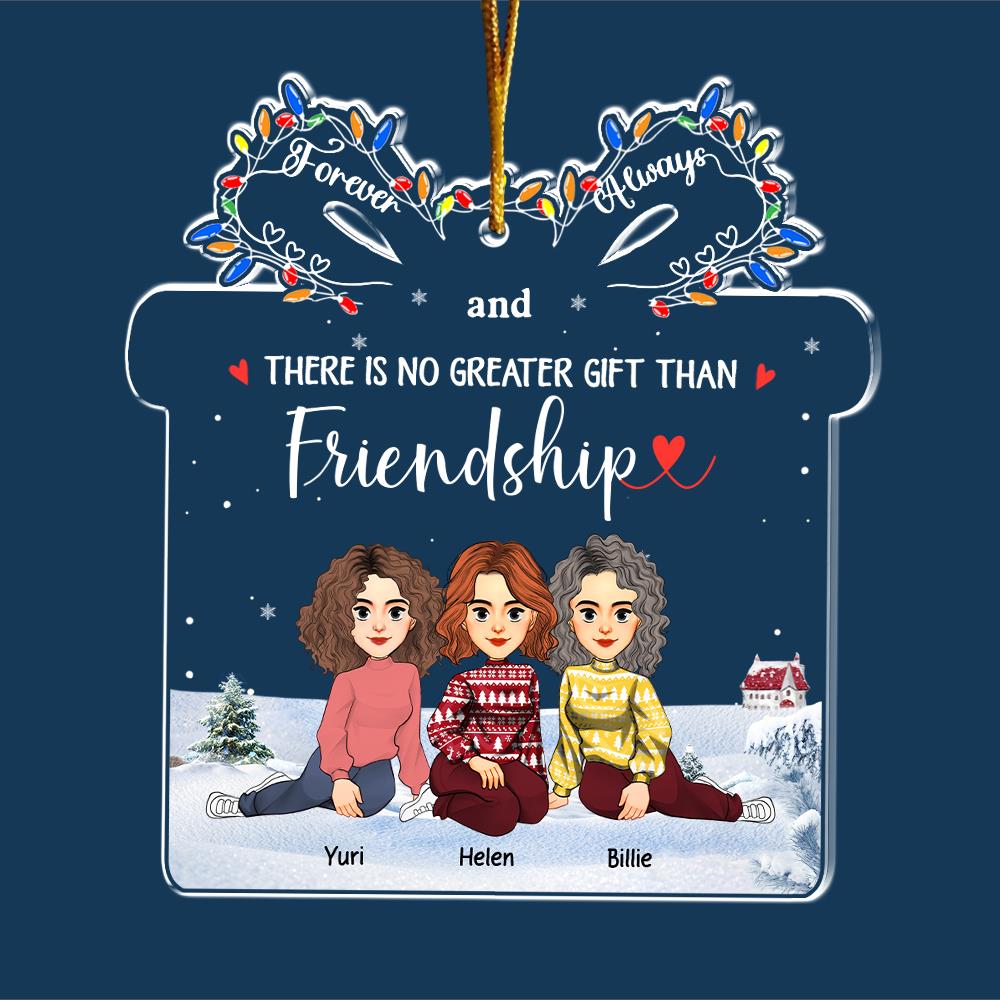 Let The Good Times Roll - Bestie Personalized Custom Ornament - Christmas Gift For Best Friends, BFF, Sisters Vr3 Nh00