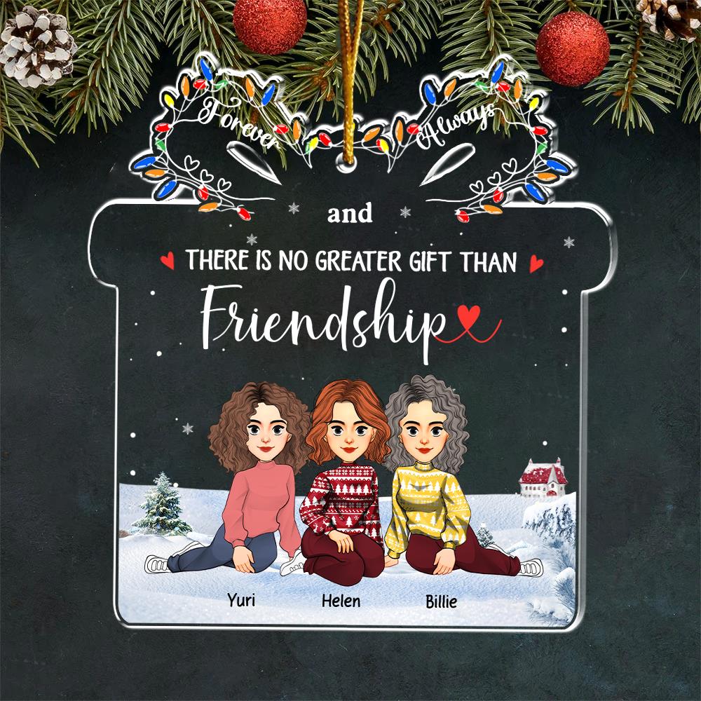 Let The Good Times Roll - Bestie Personalized Custom Ornament - Christmas Gift For Best Friends, BFF, Sisters Vr3 Nh00