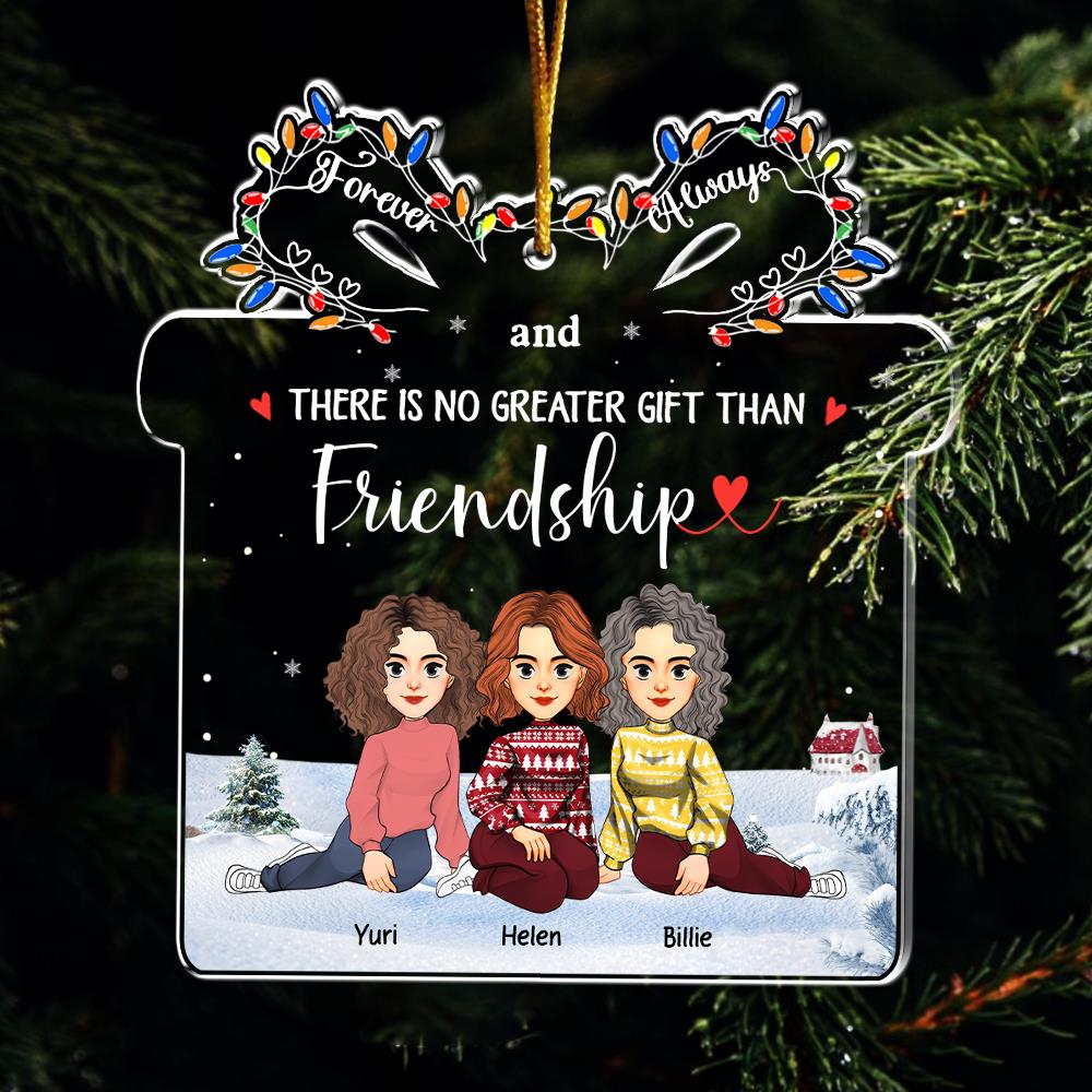 Let The Good Times Roll - Bestie Personalized Custom Ornament - Christmas Gift For Best Friends, BFF, Sisters Vr3 Nh00